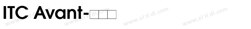 ITC Avant字体转换